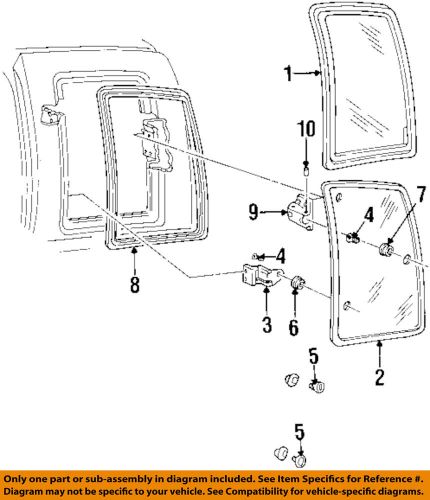 Gm oem side glass-hinge nut 88891771