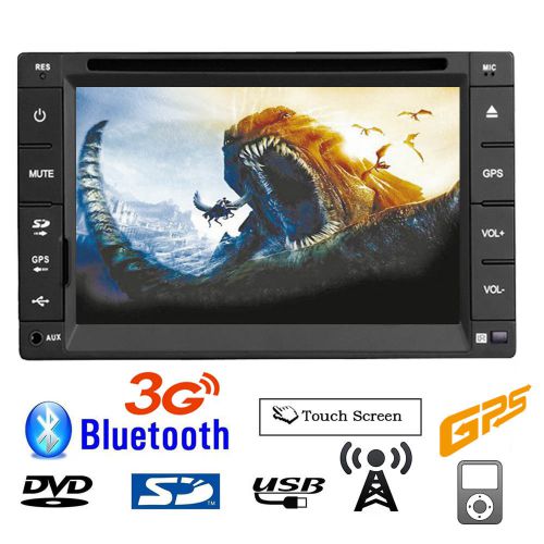 3g car stereo in-dash double din dvd player gps navigation audio bluetooth radio