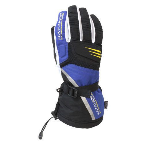 Katahdin cyclone snowmobile gloves blue