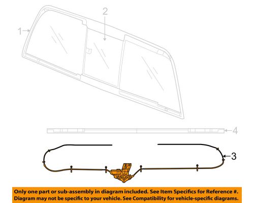 Ram chrysler oem 2014 3500 back glass-window motor 68054772ab