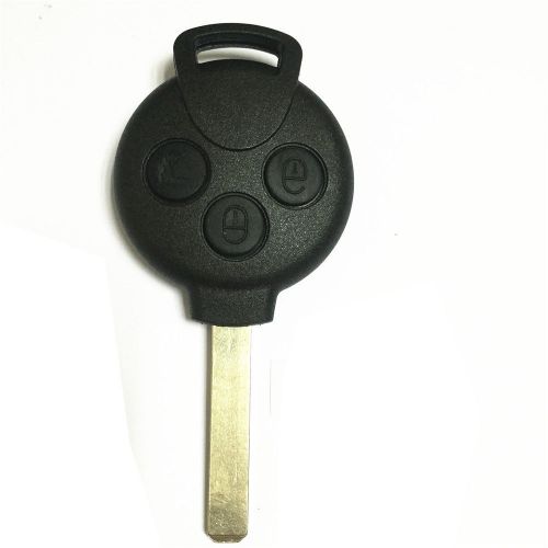 3 btn uncut keyless remote control key fob 434mhz for smart fortwo 451 2007-2013