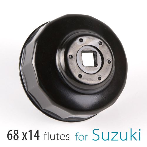 Kiwav oil filter cap wrench for suzuki oil filter with 68 x 14 flutes..