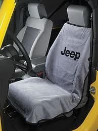 Jeep wrangler cherokee commander compass liberty seat cover towel mopar grey