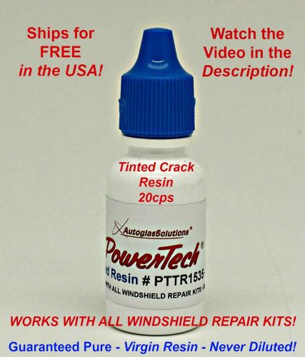 Powertech tinted crack windshield repair resin .5oz