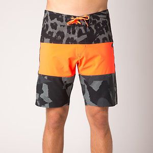 Fox racing camino stacker mens boardshorts flo orange