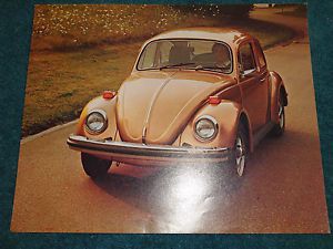 1976 volkswagen / vw bug beetle sales brochure / original showroom flyer