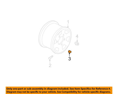 Gm oem wheels-wheel nut 9595175