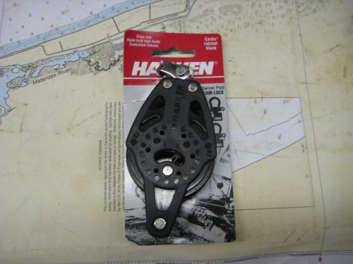 Harken carbo ratchet block  with becket 1-9/16&#034; min to 2-1/4&#034; max sheave