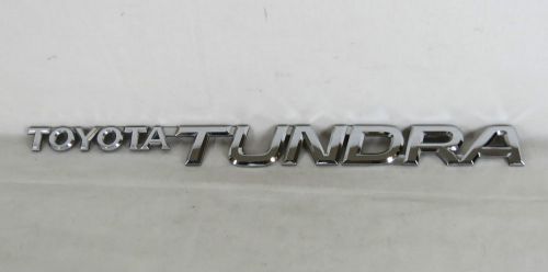 Toyota tundra chrome emblem 00-06 front door/rear tailgate oem badge