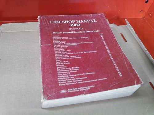 1990 ford mustang dealer shop service manual
