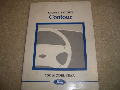 2000 ford contour ownerw manual factory book ~book only~ original oem 00