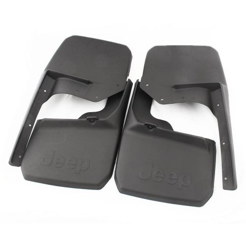 Front + rear mudguards mud flaps splash guards for wrangler jk jeep 2007-2015