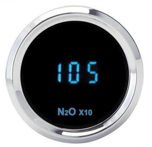 Dakota digital round nitrous pressure gauge n2o 0-2000psi blue display slx-23-1