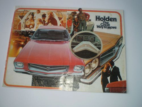 Holden hq range sales brochure. feb 72. 32 page booklet monaro kingswood premier