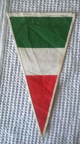 Old pennant flag scooter or motorbike vespa lambretta harley italy