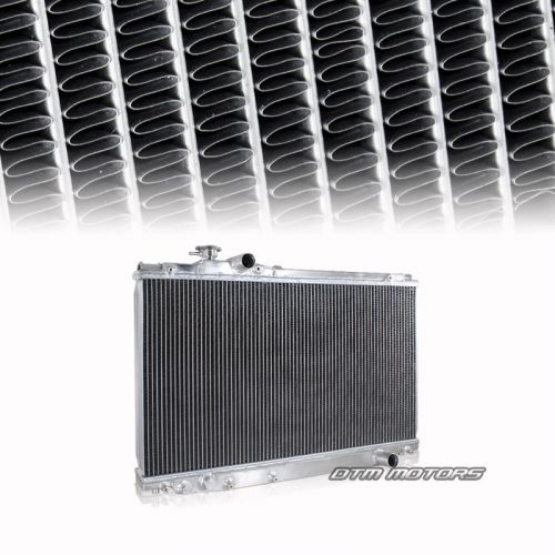 2 core 2 row full aluminum cooling radiator for 93-98 toyota supra manual mt