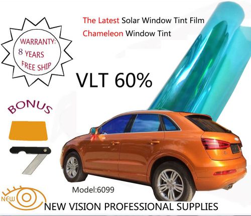 New vision vlt60% chameleon window tint film src 76cmx3m color:blue to green