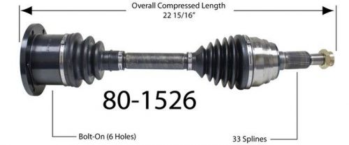 Empi 80-1526 axle shaft assembly, cv shaft