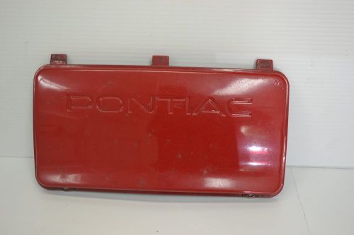 1997-2003 pontiac grand prix front bumper license plate cover filler panel