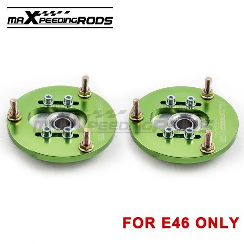 For bmw e46 320 323 318 316 m3 coilover camber plate 2 pieces green top mount