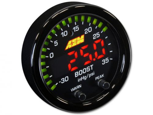 Aem x-series 35 psi / 2.5 bar boost display gauge 30-0306