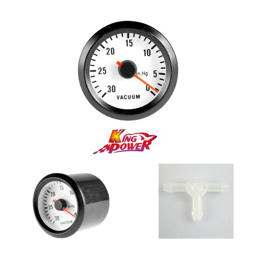 Universal auto car motor 2&#034; 52mm 30-10 in.hg turbo vacuum pointer gauge meter