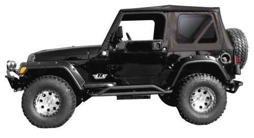 1999-2006 jeep wrangler replacement black soft top tint windows 1 year warranty