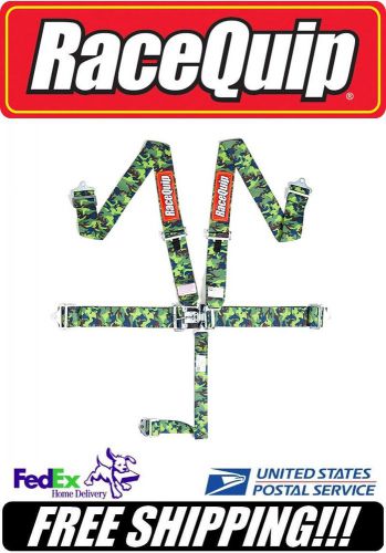 Racequip sfi 16.1 5pt camo latch &amp; link racing harness belts nhra scca #711791