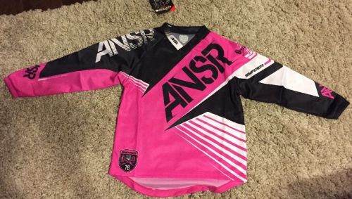 2016 answer syncron youth jersey pink/black size small 461767 - nwt