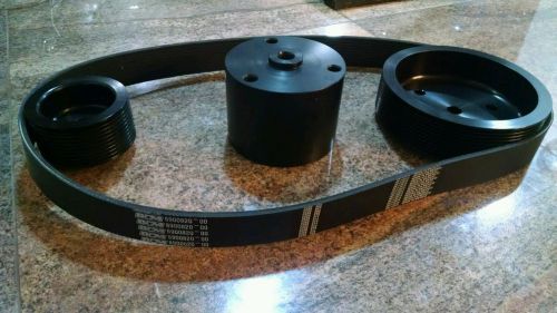 Weiand bnm supercharger blower 10 grove pulley kit crank/upper p belt  spacer