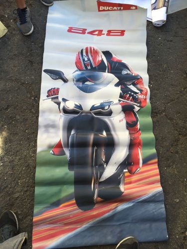 Ducati 848 motorcycle dealer only poster 70&#034; x 31&#034;