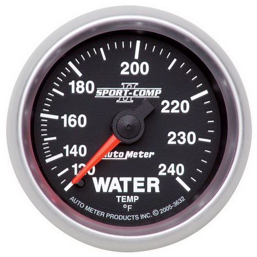 Auto meter 3632 sport-comp ii; mechanical water temperature gauge