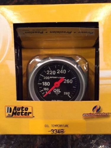 Auto-meter sport comp oil temperature gauge #3341