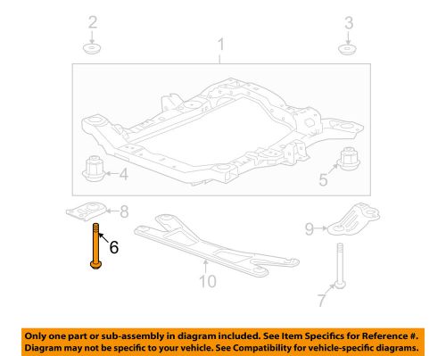 Gm oem front suspension-engine cradle front bolt 11609933