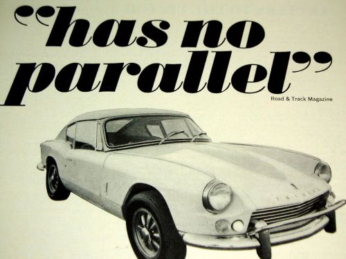 1968 triumph gt6 vintage original ad-gt-6/l6 2.0 liter engine/2.5/2.1/tr4a/tr250