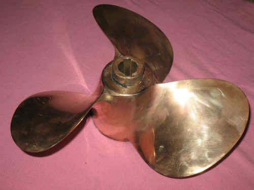 Vintage brass boat propeller  nautical michigan prop smc 60