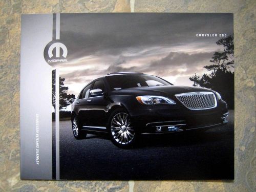 2013 chrysler 200 accessories - original sales brochure book catelog