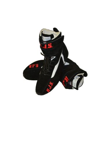 Rjs racing driving boots black sizes 8-16,racing high top shoes