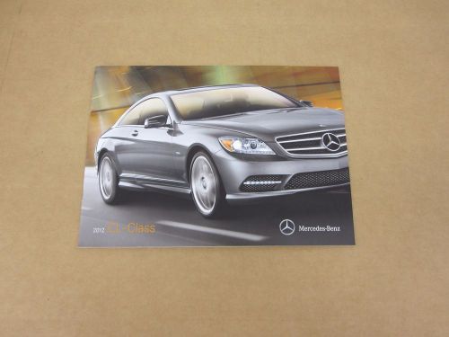 2012 mercedes-benz cl class cl550 cl600 sales brochure dealer catalog