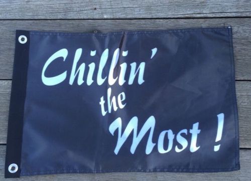 Sell PWC Chillin The Most Kid Rock 12x18 REAL FLAG BLACK NEW FREE SHIP In Lindenhurst New 