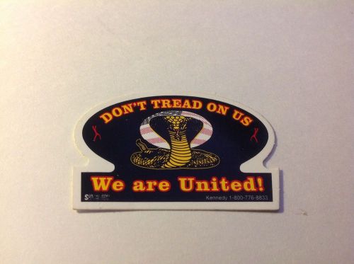 Dont tread on me decal we are united! snake sticker 2-5/8&#034;x 2-1/4&#034;