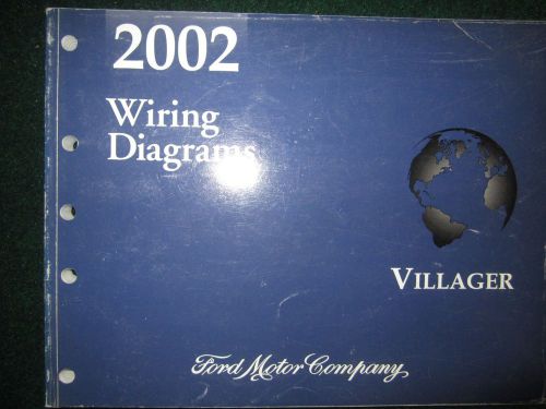 2002 mercury villager electrical wiring diagram manual dealer