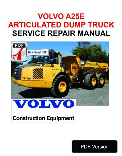 Volvo a25e articulated dump truck service repair manual