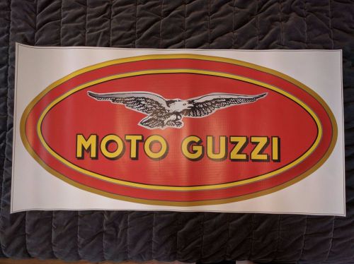 Moto guzzi banner 20&#034;3/4 x 36&#034;1/4