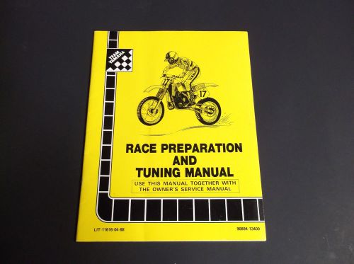 Vintage 1988 team yamaha yz race preparation &amp; tuning manual 28 pages*vg-cond*