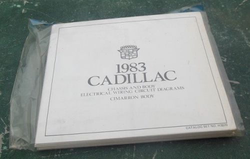 1983 cadillac chassis &amp; body electrical wiring circuit diagrams cimarron .