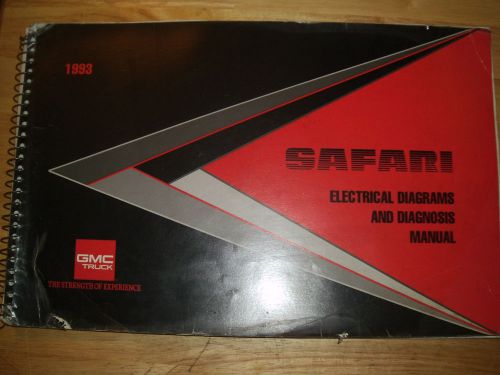 1993 gmc safari van electrical diagnosis / wiring diagram shop manual