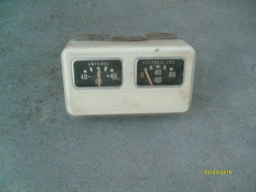 Stewart warner 366-fb twin gauge panel set - amps and oil pressure