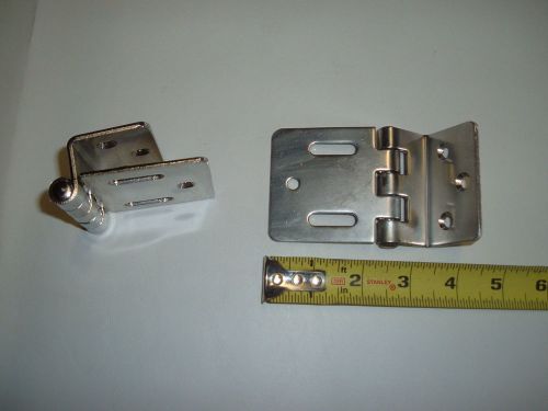 Stainless piano hinge off set motor box boat marine pull off hatch door