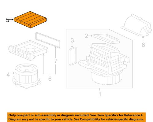 Honda oem 09-13 fit-cabin air filter 80292tf0g01